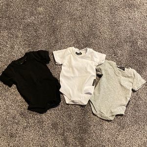 Little Bipsy V-neck Onesies - 3 Pack